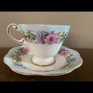 Foley teacup and saucer Cornflower